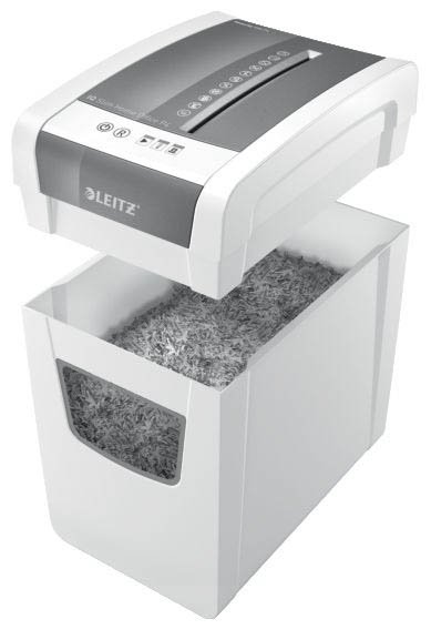 Aktenvernichter IQ Slim Home Office - Partikelschnitt P4, 10 Blatt, weiß