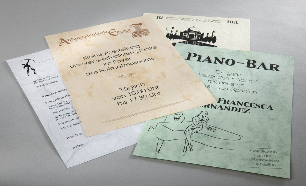 Marmor-Papier, beige, A4, 90 g/qm, 100 Blatt