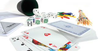 Spielesammlung Würfel und Kartenbox