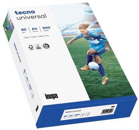 Kopierpapier tecno® universal - A4, 80 g/qm, weiß, 500 Blatt