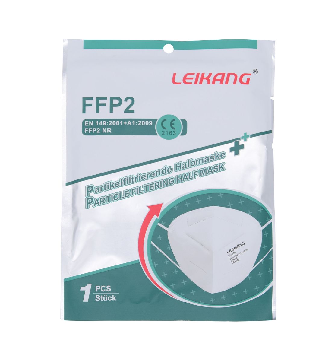 FFP2 Maske / Partikelfiltrierende Halbmaske - CE zertifiziert