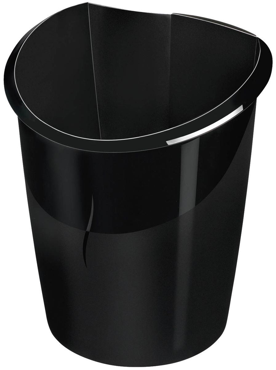 Papierkorb Ellypse - schwarz, 15 Liter
