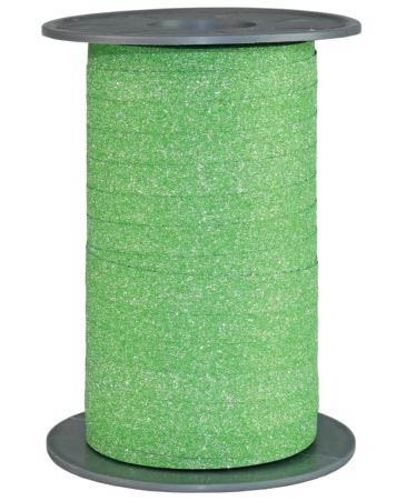 Ringelband - 10 mm x 100 m, Glitter grün