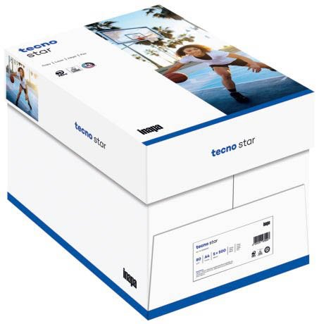 Kopierpapier tecno® star - A4, 80 g/qm, weiß, 500 Blatt