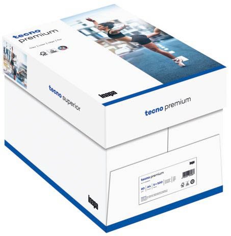 Kopierpapier tecno® premium - A4, 80 g/qm, weiß, 500 Blatt