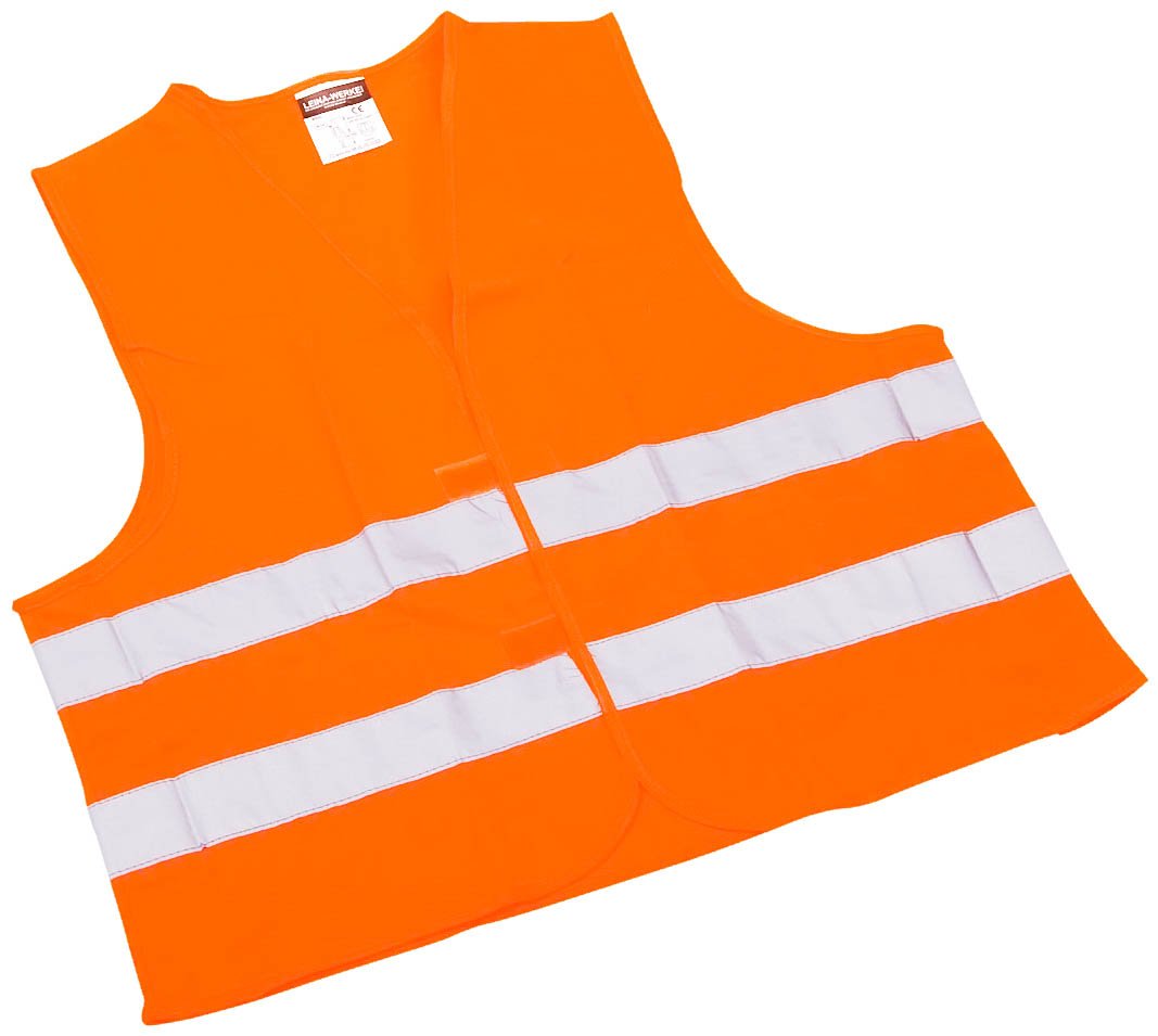 Pannen-Warnwesten - Klettverschluß - orange