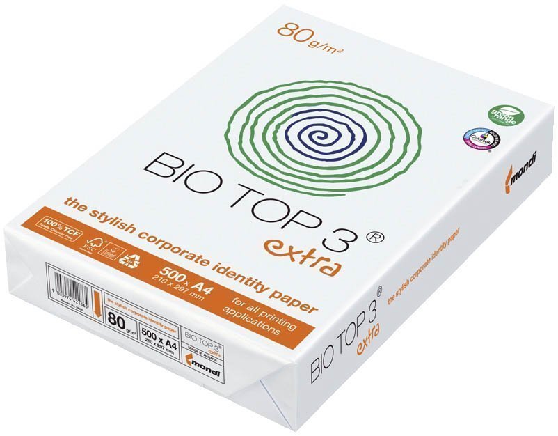 BIO TOP 3® X extra - A4, 80 g/qm, weiß, 500 Blatt
