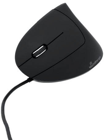Maus MROS231 - ergonomisch, 6 Tasten, optisch, kabelgebunden, schwarz