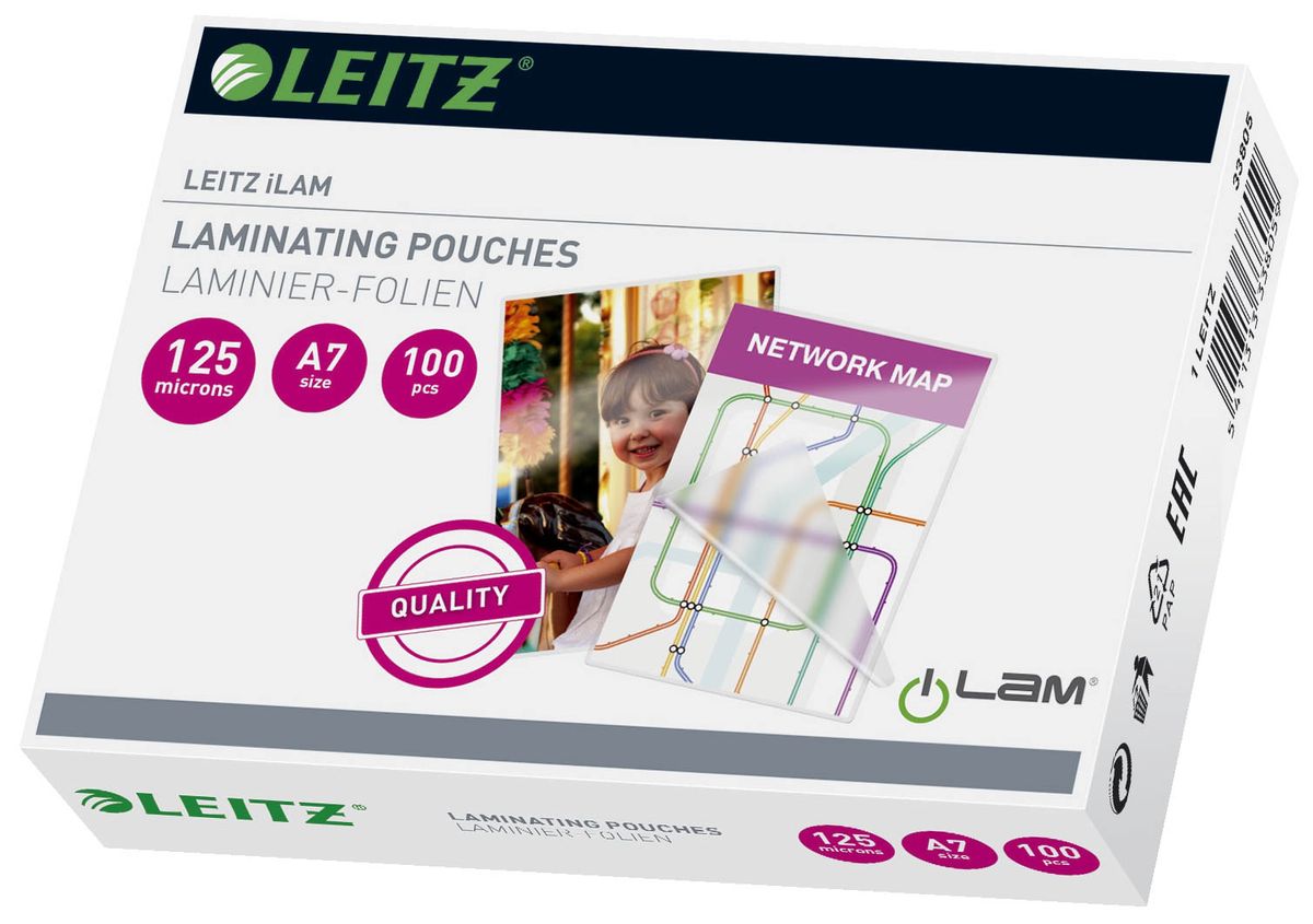 33805 Folientasche - A7, glänzend, 125 mym, 100 Stück