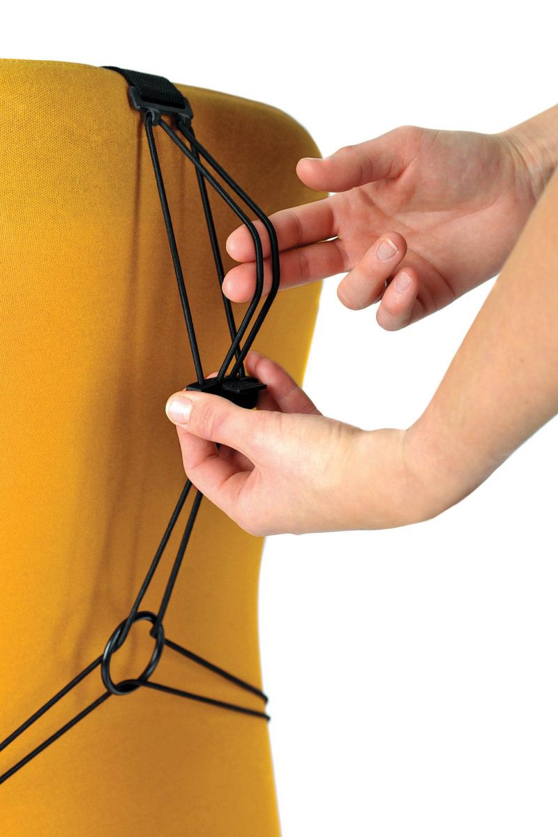 Netz-Rückenstütze Professional Series - Textil, 304 x 370 x 195 mm, graphit