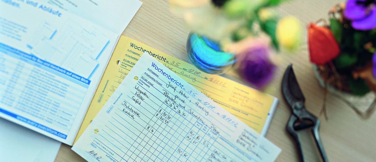 1310 Wochenrapport, DIN A5 quer, vorgelocht, 100 Blatt, weiß