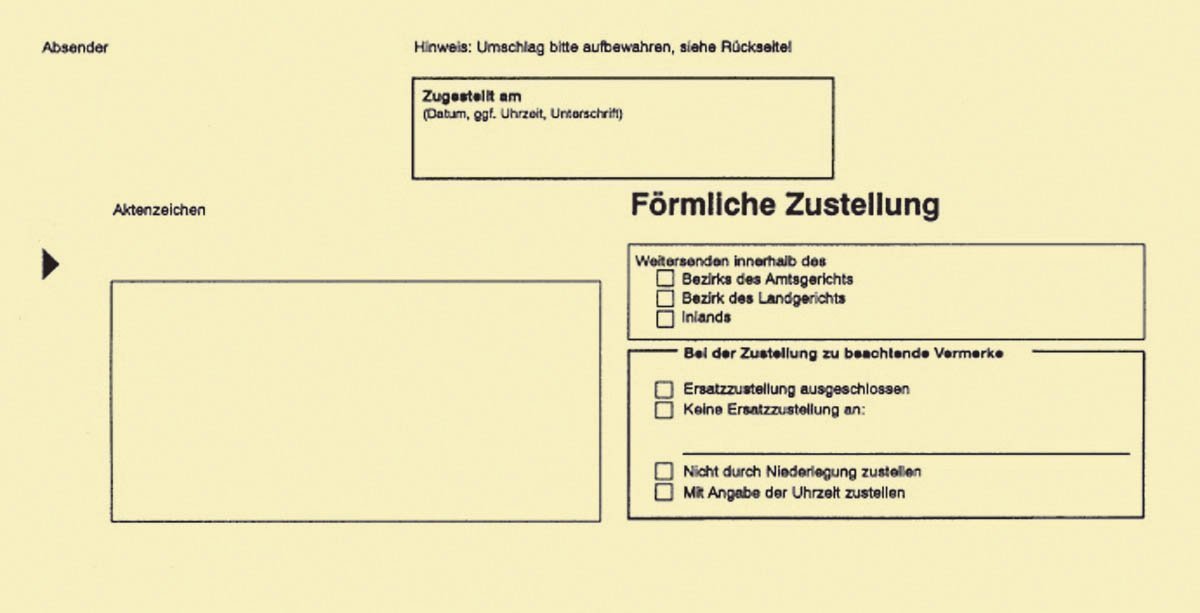 Zustellungsumschlag innerer DIN Lang - ohne Sichtfenster, 80g/qm, 100 Stück