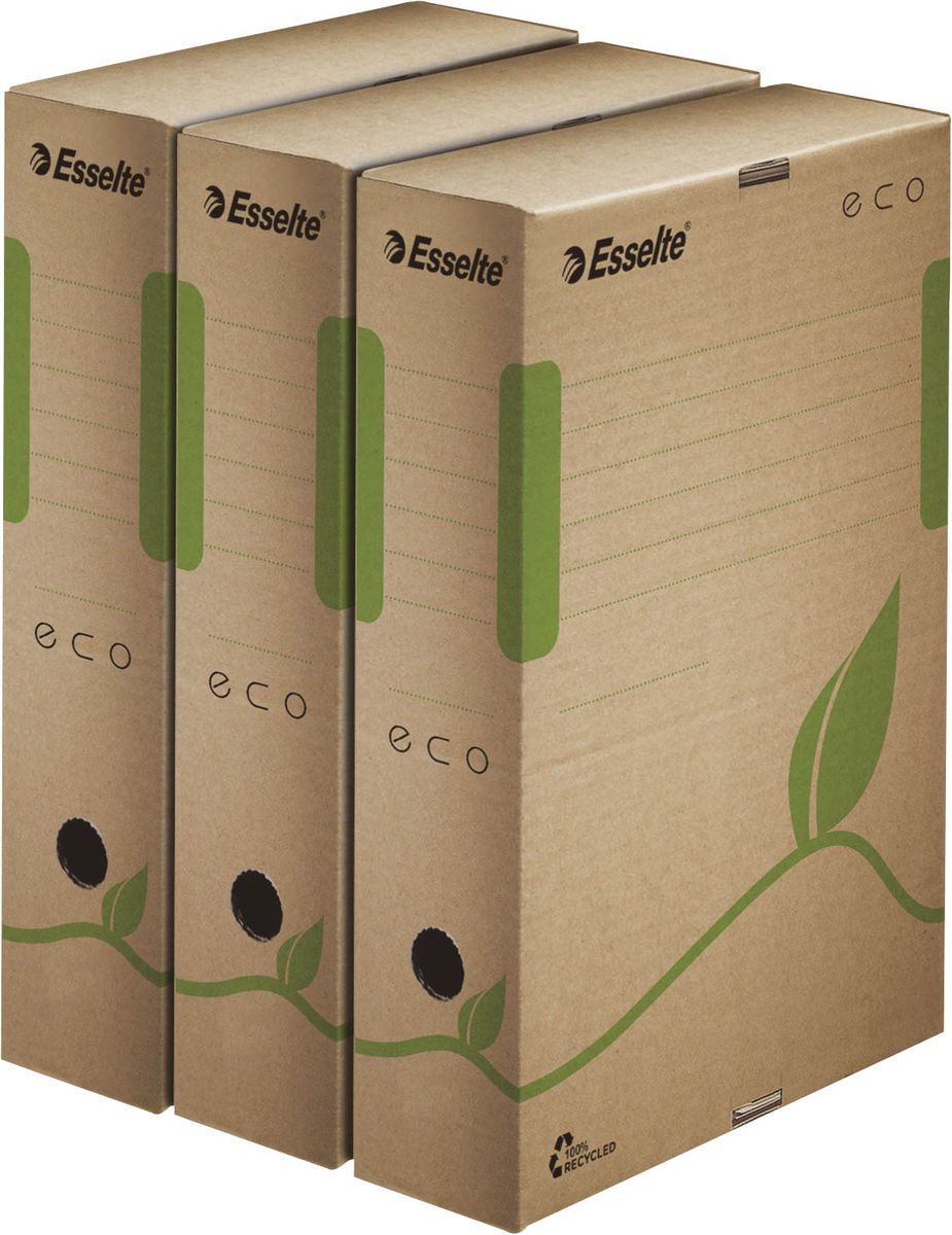Archiv Box ECO, 80 mm, Karton, naturbraun
