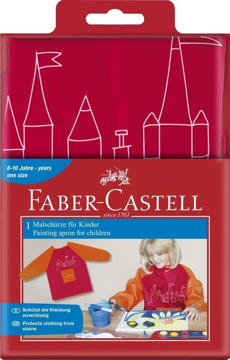 Malschürze  rot/orange