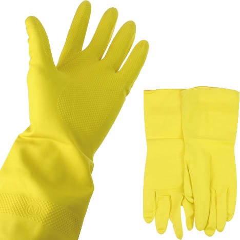 Latex Gummihandschuhe - Größe M, 1 Paar, farbig sortiert