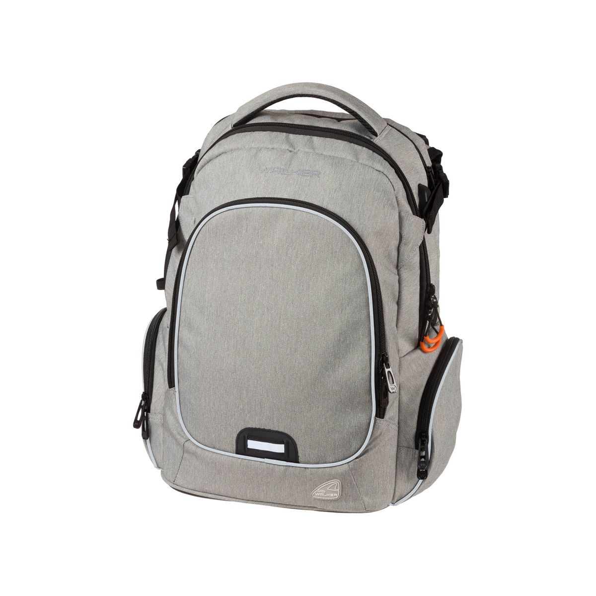 Schulrucksack Wizzard Campus Evo - light grey melange