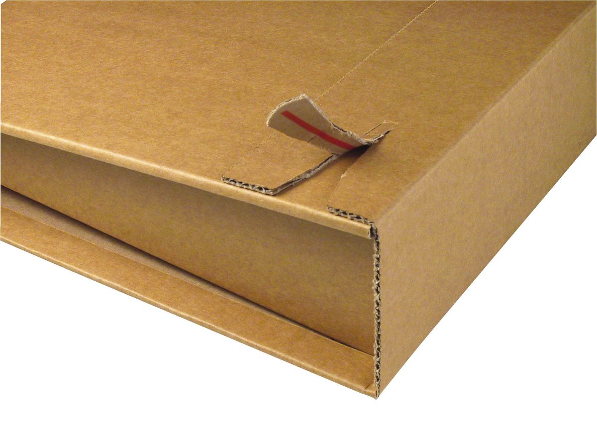 Ordnerversandverpackung 320x290x35-80 mm, braun