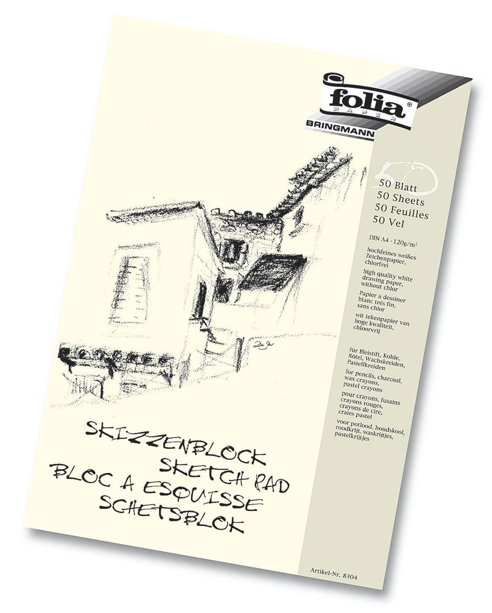 Skizzenblock - A4, 120 g/qm, 50 Blatt