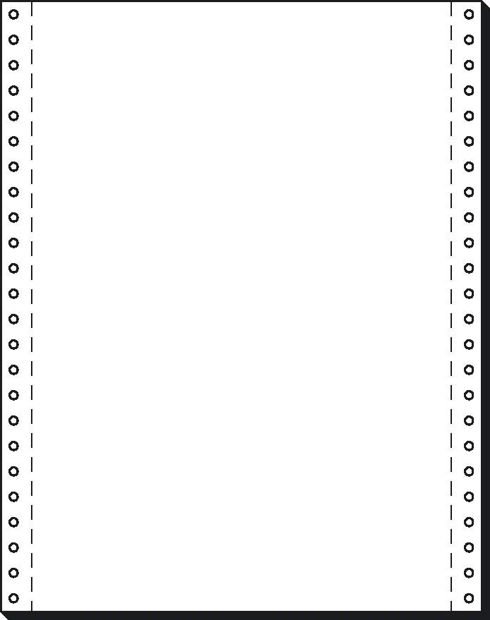 DIN-Computerpapier, 1fach, 12"x240 mm (A4 hoch), längsperforiert, 2000 Blatt, 70g