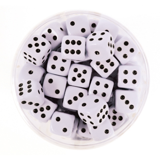 Augenwürfel weiß, (100er Box)