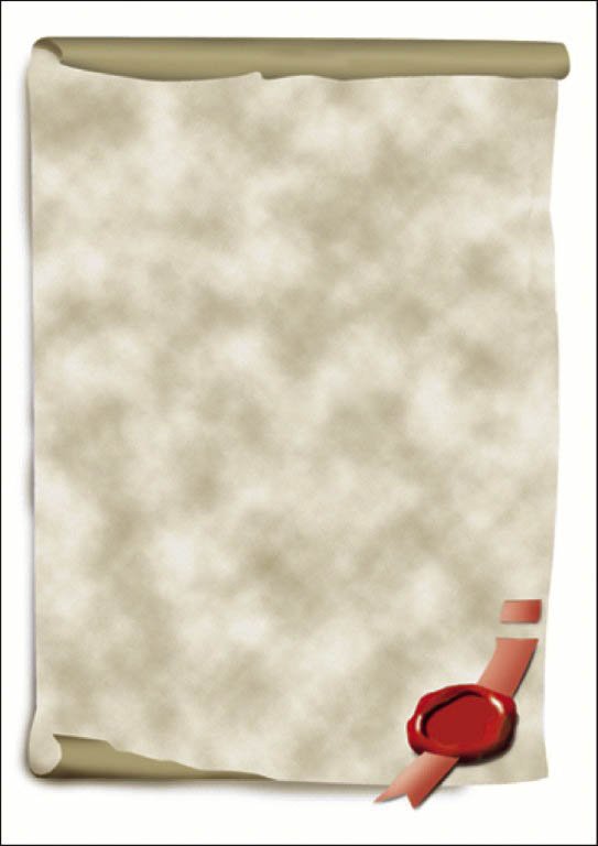 Motiv-Papier, Urkundenrolle, A4, 185 g/qm, 12 Blatt