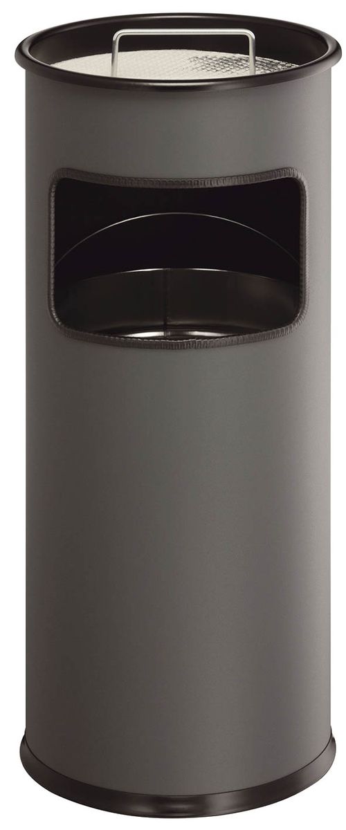 Standascher mit Sandschale METALL rund, 260x620mm (ØxH), 17 l, anthrazit