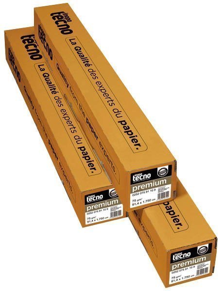 premium für Großformatdruck - 420 mm x 175 m, 75 g/qm, Kern-Ø 7,50 cm, 2 Rollen