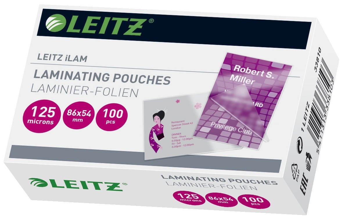 33810 Folientasche - Kreditkarte, glänzend, 125 mym, 100 Stück