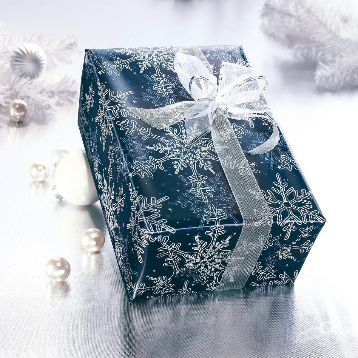 Weihnachts-Geschenkpapier Frosty Night - 5 m x 70 cm