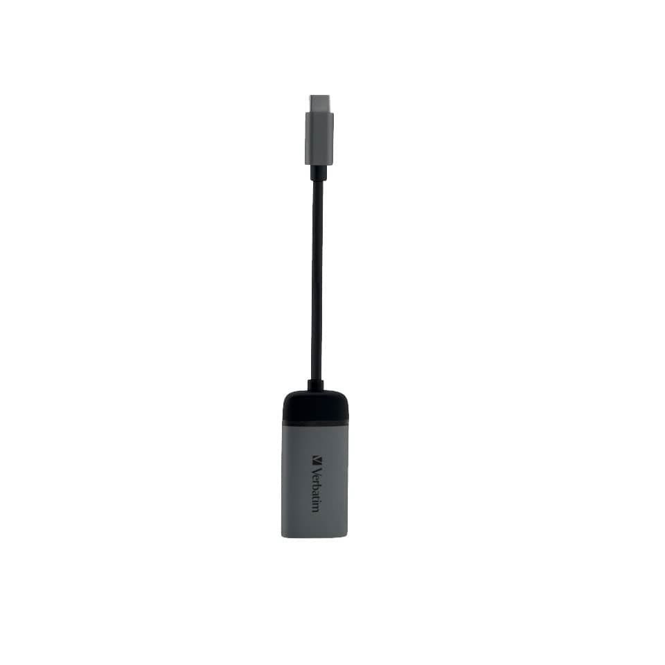 USB-C auf HDMI 4K Adapter - Für den Anschluss von Laptops, MacBooks an einen Projektor oder Monitor - Grau
