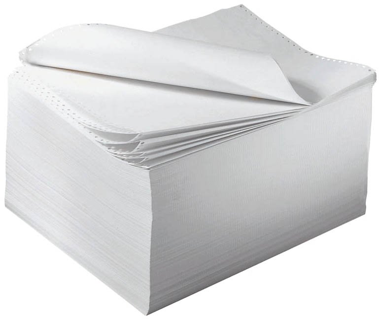 Computerpapier 12x240 1f 60g 2000Bl blanko mit LP