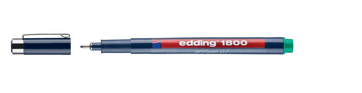 1800 Faserzeichner profipen - 0,7 mm, grün