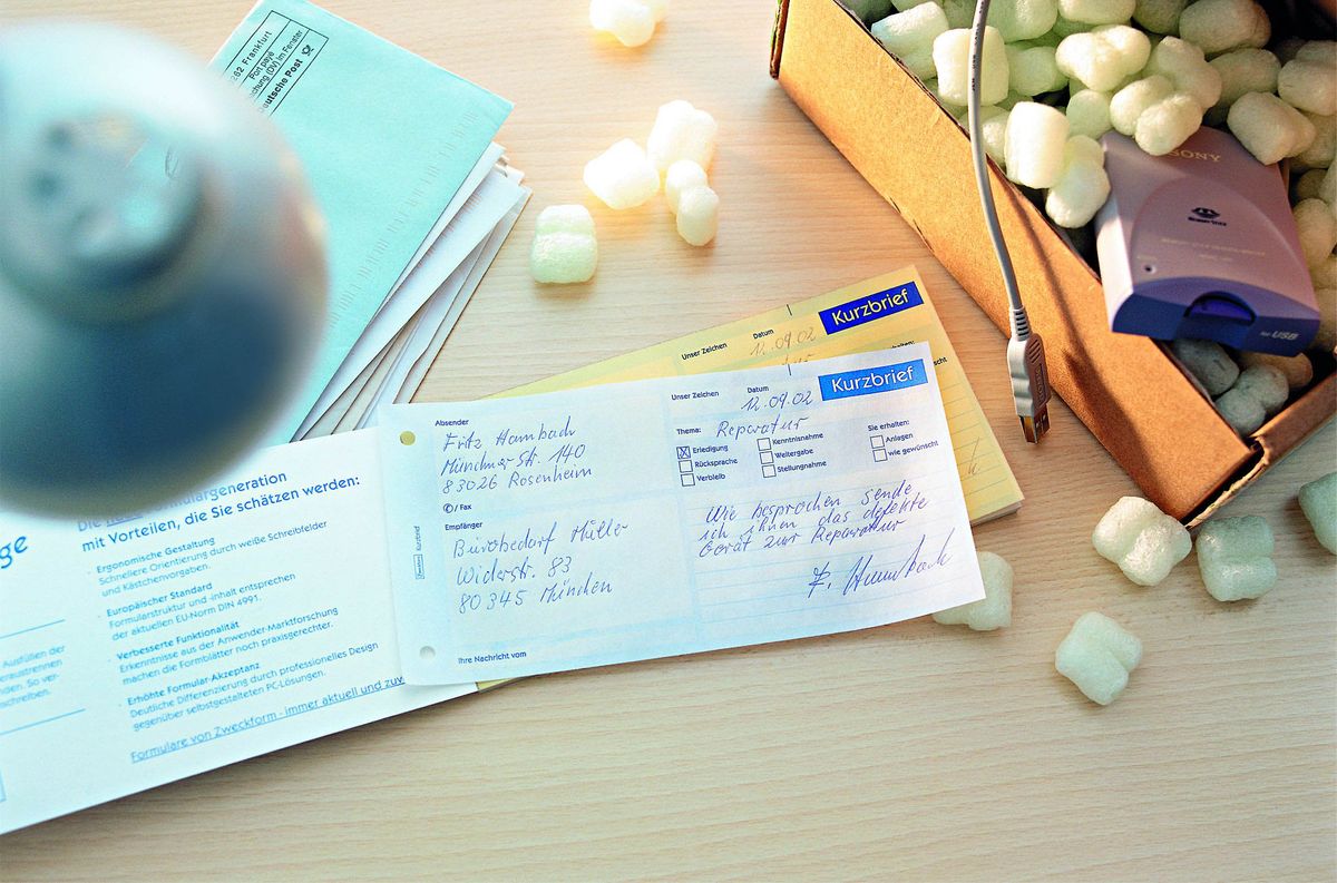 1020 Kurzbrief, DIN A4 (1/3), vorgelocht, 100 Blatt, weiß