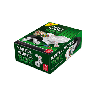 Spielesammlung Würfel und Kartenbox