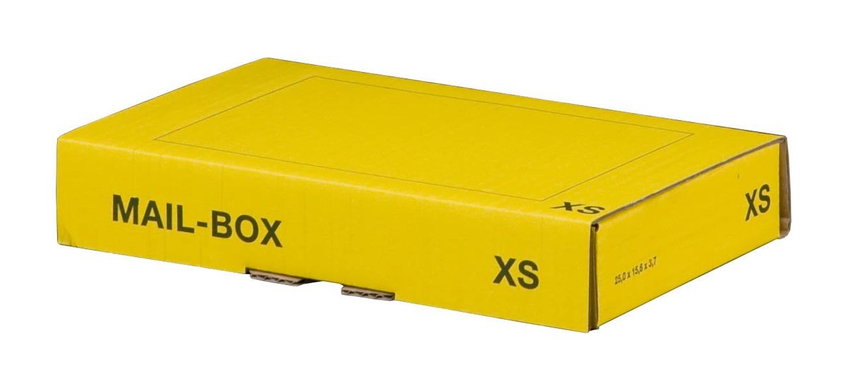 Post-Versandkarton Größe XS - gelb