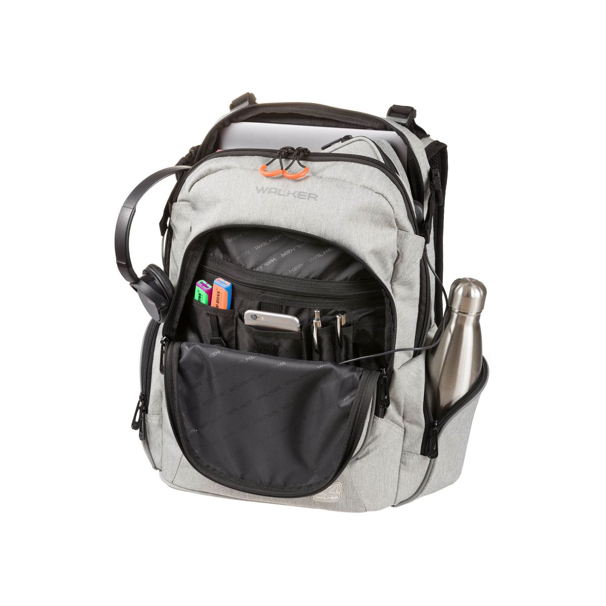 Schulrucksack Wizzard Campus Evo - light grey melange