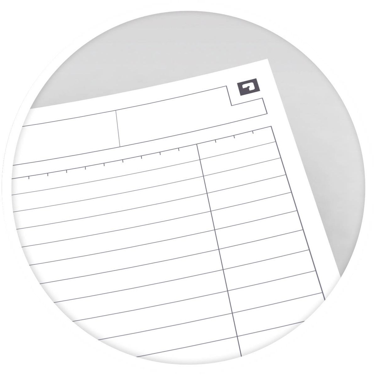 Activebook Connect - Collegeblock, B5, liniert, 80 Blatt, Softcover, 4 Eckmarkierungen zum scannen
