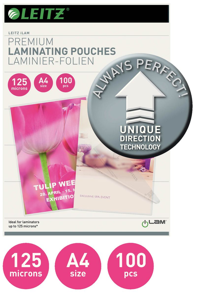 7481 Laminierfolie UDT - A4, glänzend, 125 mym, 100 Stück
