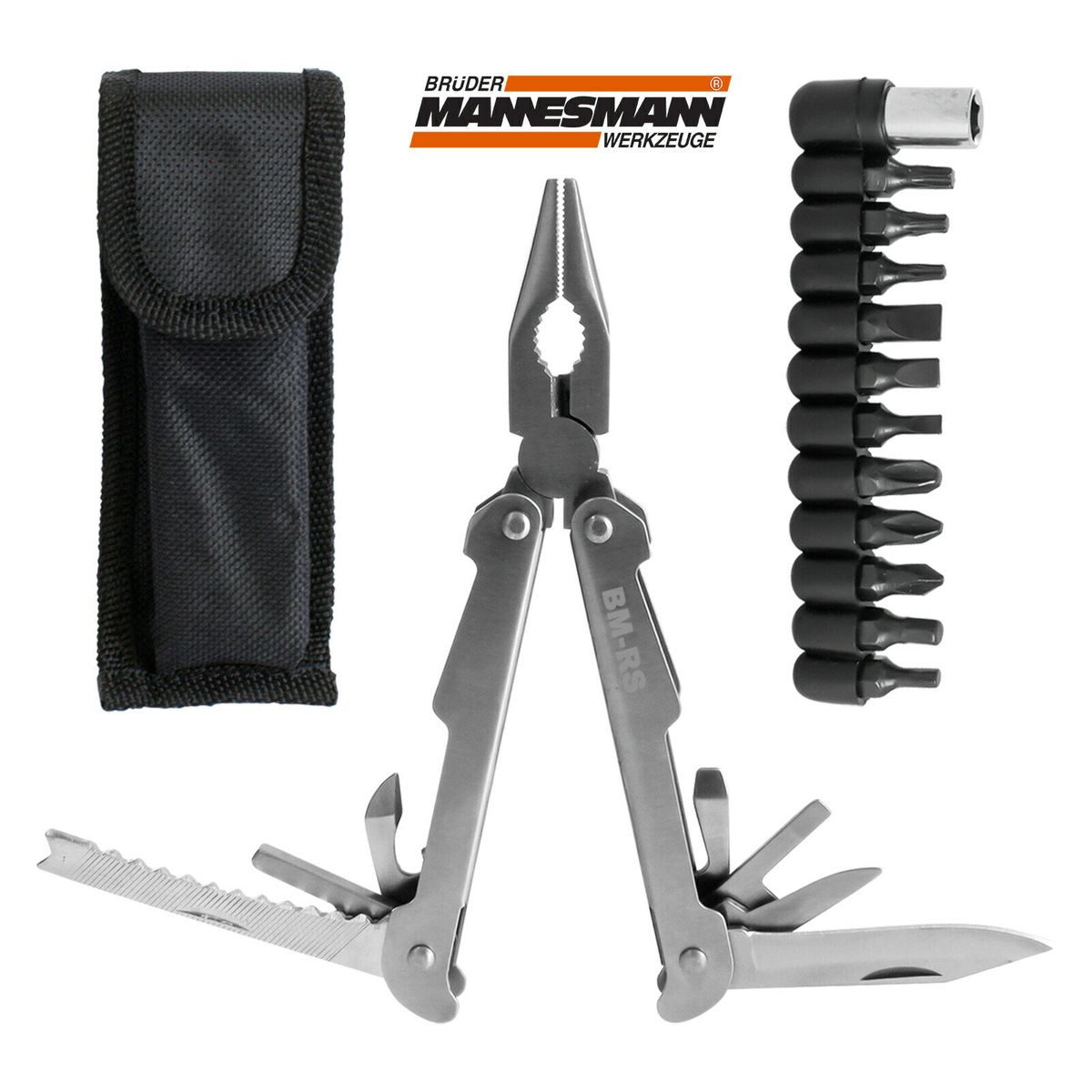 Multitool 22 Werkzeuge in 1 aus Stahl, Silber