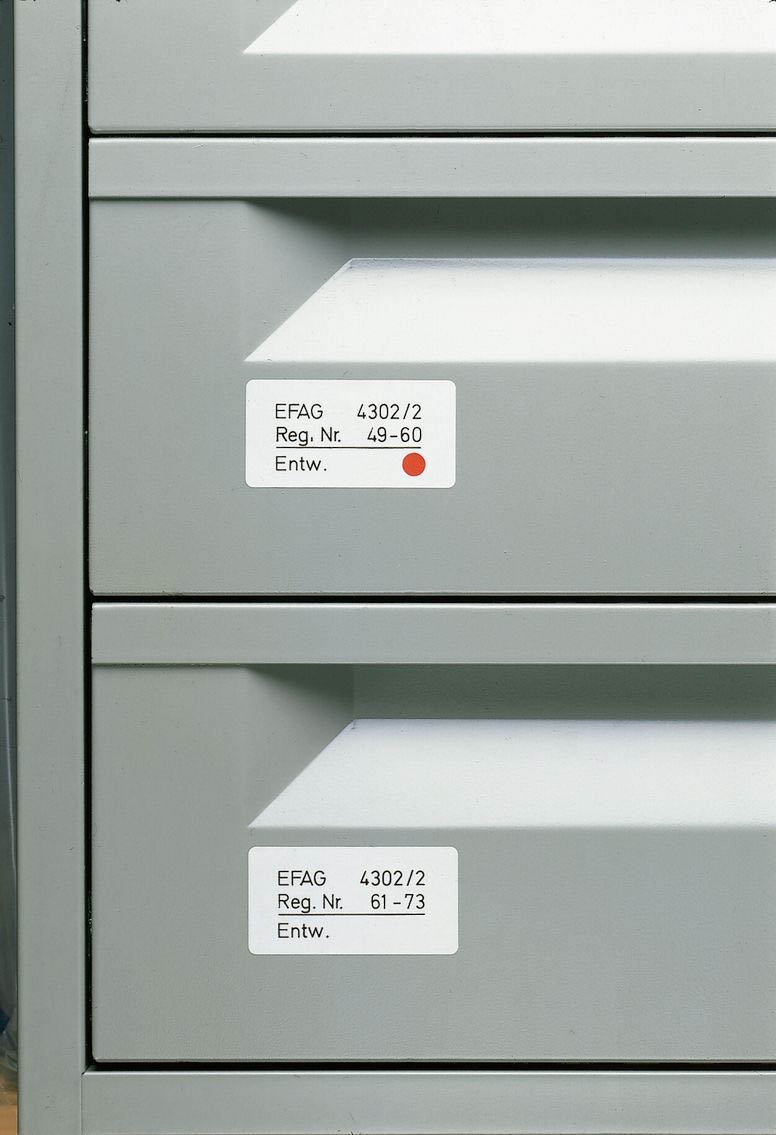 2370 Vielzwecketiketten - weiß, 13x50 mm, matt, 672 Stück