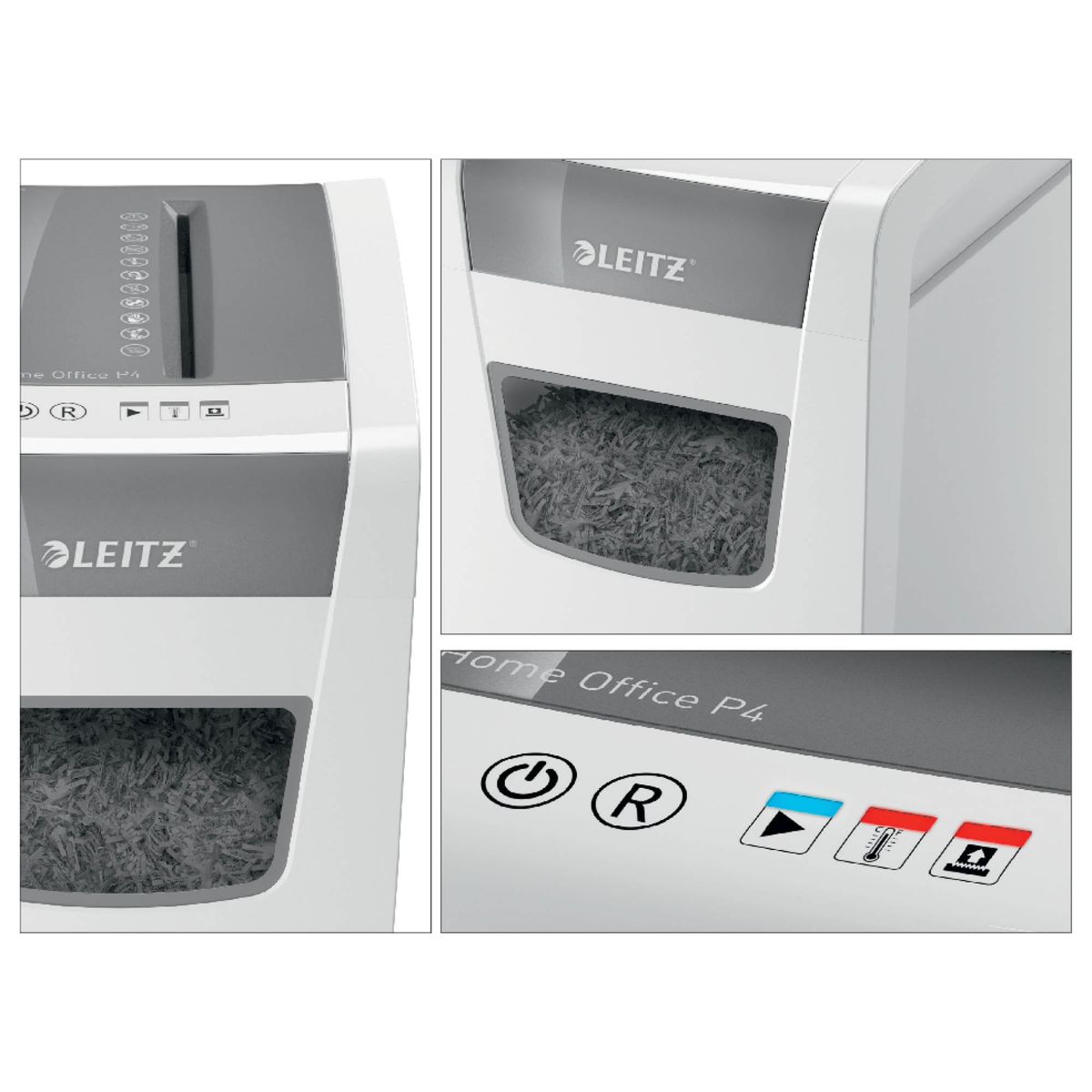 Aktenvernichter IQ Slim Home Office - Partikelschnitt P4, 10 Blatt, weiß