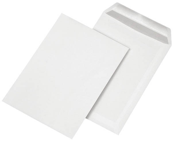 Versandtaschen C5, ohne Fenster, selbstklebend, 90 g/qm, weiß, 500 Stück