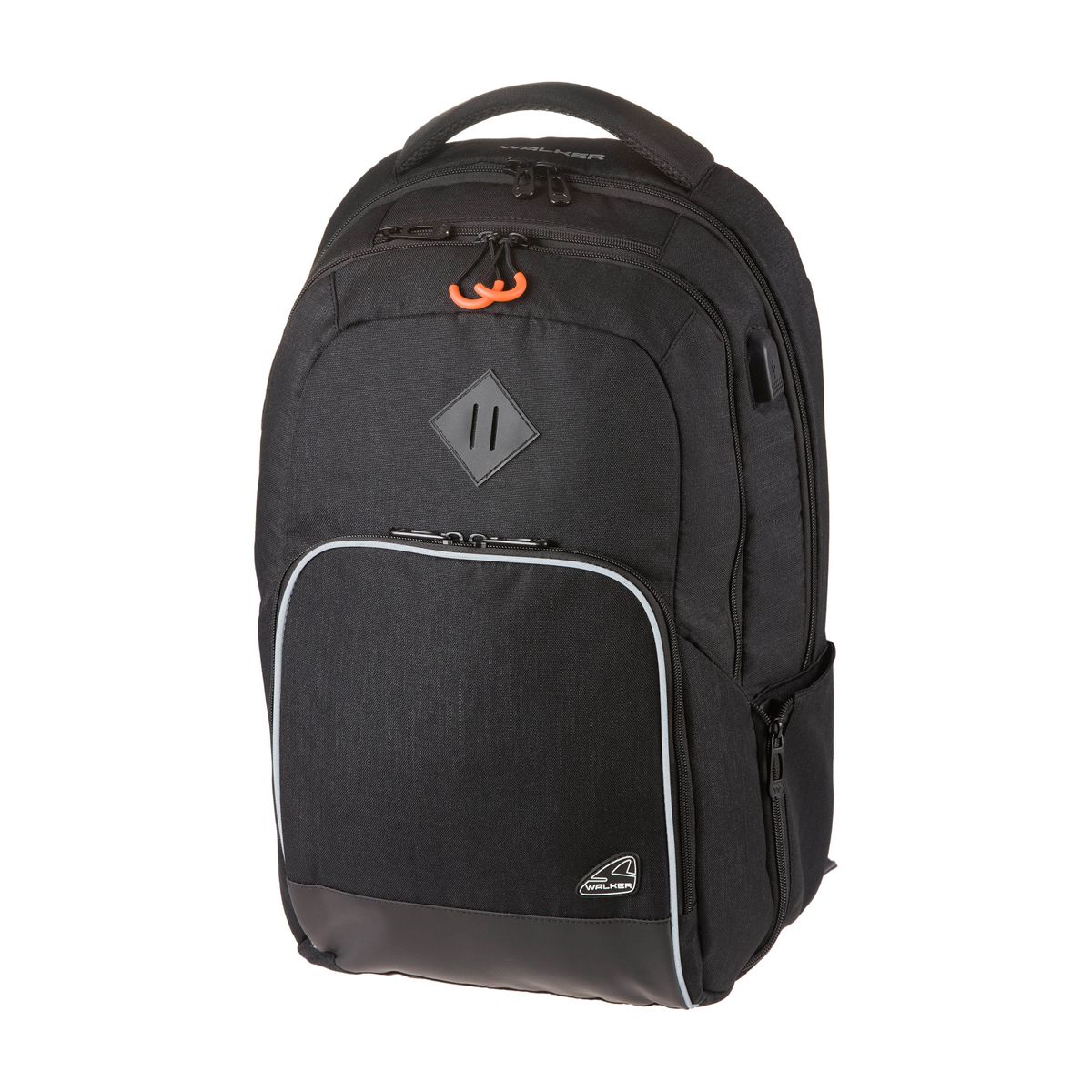 Schulrucksack Wizzard College - black melange