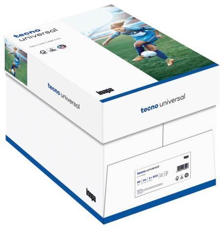 Kopierpapier tecno® universal - A4, 80 g/qm, weiß, 500 Blatt