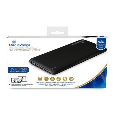 Mobiles Ladegerät | Powerbank 25.000mAh mit USB-C Power Delivery Schnellladetechnologie