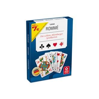 Spielkarten Doppelrommé (Leinenqualität, in Stülpschachtel)