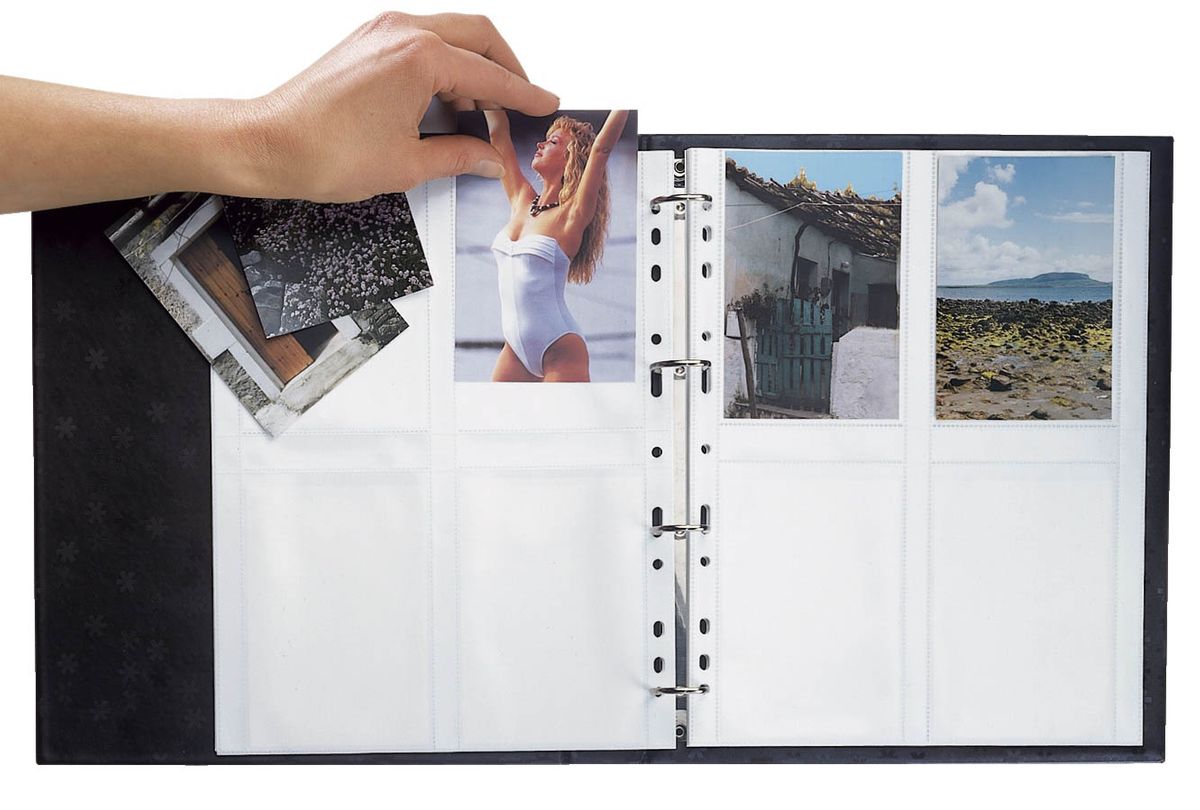 7586 Fotophan 100 x 150 mm quer weiß 10 Hüllen