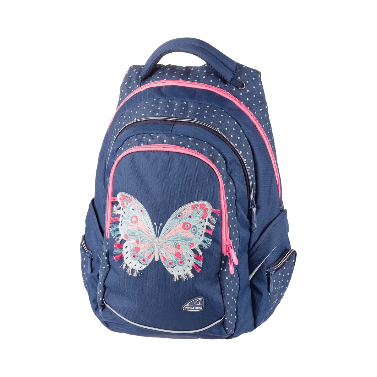 Schulrucksack Fame Magic Butterfly - dark blue