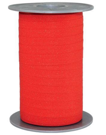 Ringelband - 10 mm x 100 m, Glitter leuchtend rot