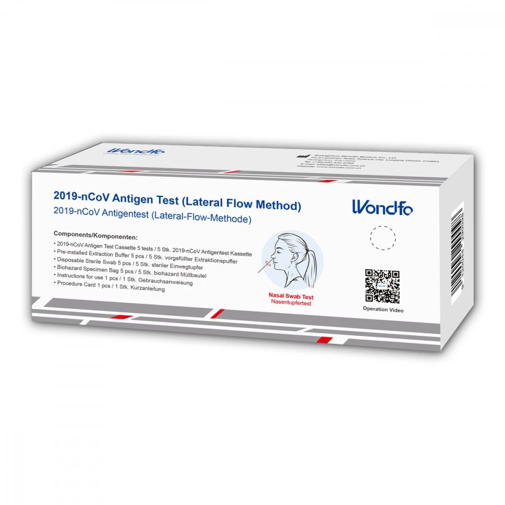 Corona / Covid-19 Nasal Antigen Schnelltestkit 5 St. - Laien-/Selbsttest